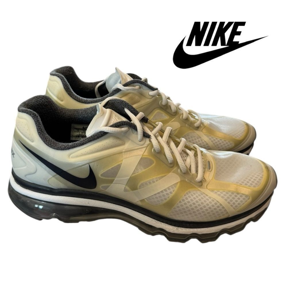 Nike Air Max+ 2012 Men's 487982-100 Athletic Running Shoes Sneakers 13 - Picture 2 of 6